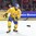MONTREAL, CANADA - JANUARY 5: Sweden's Jacob Larsson #4 plays the puck into the corner during bronze medal game action at the 2017 IIHF World Junior Championship. (Photo by Matt Zambonin/HHOF-IIHF Images)

